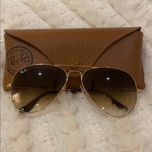 Ray Ban aviator gradient sunglasses